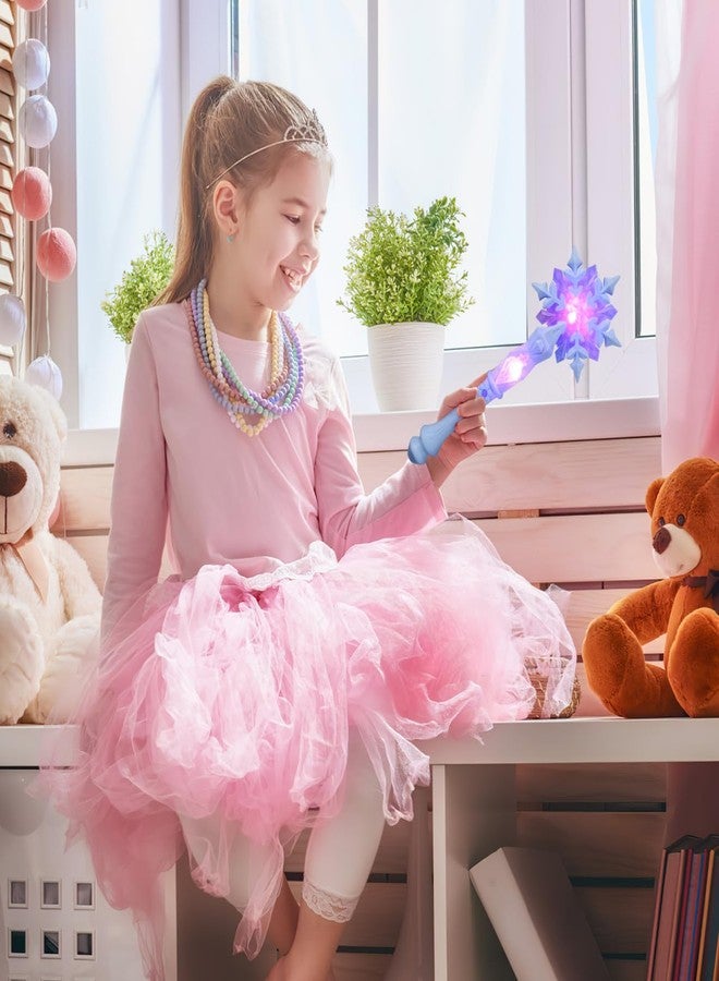 DEARMAMY Light Up Snowflake Wand, Glow Princess Wand with Sound Toy for Kids Christmas Halloween Party Supply Favors Costume Cosplay Accessories(Without Batteries) - Image 5